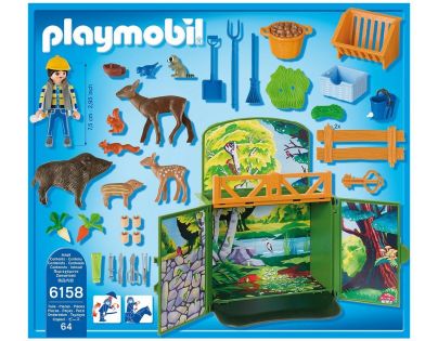 Playmobil 6158 Zavírací box s klíčem Krmení lesní zvěře