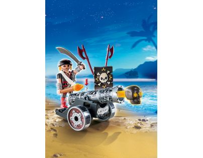 Playmobil 6165 Pirát s interaktivním černým kanónem