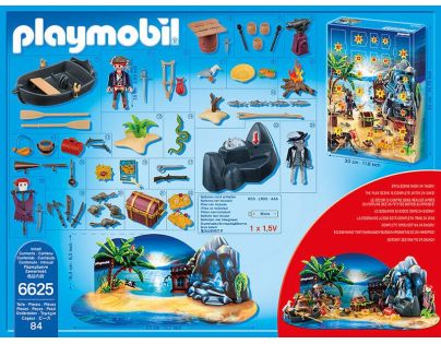 Playmobil 6625 Adventní kalendář Tajemný pirátský ostrov pokladů