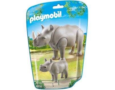 Playmobil 6638 Nosorožec s mládětem