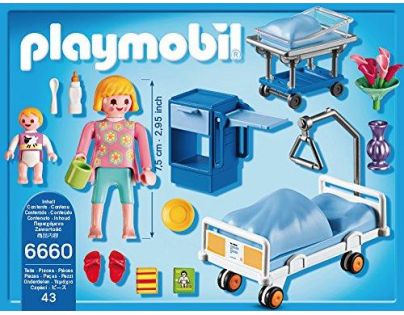 Playmobil 6660 Nemocniční pokoj s dětskou postýlkou