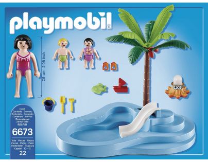 Playmobil 6673 Dětský bazén se skluzavkou