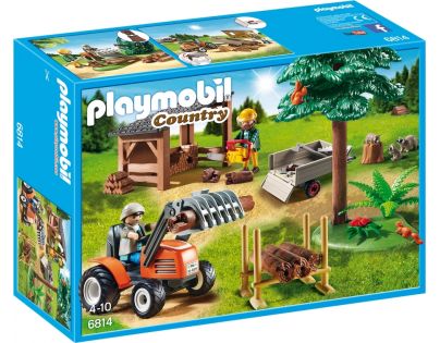 Playmobil 6814 Dřevorubci s traktorem
