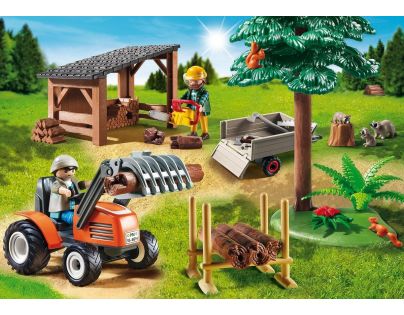 Playmobil 6814 Dřevorubci s traktorem
