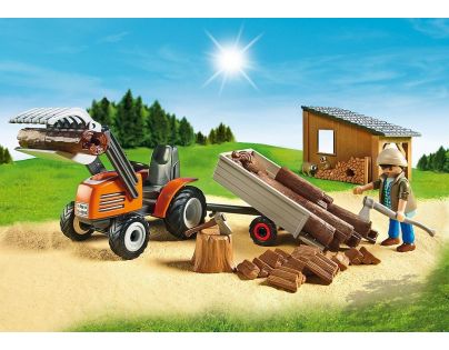 Playmobil 6814 Dřevorubci s traktorem