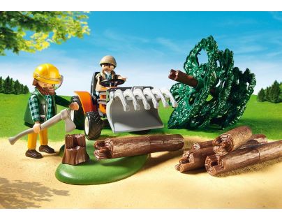 Playmobil 6814 Dřevorubci s traktorem