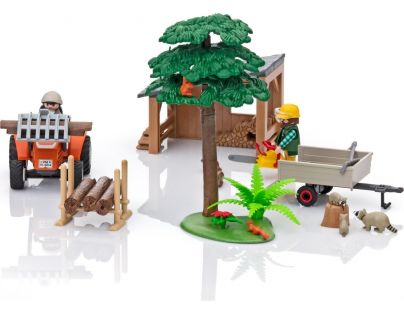 Playmobil 6814 Dřevorubci s traktorem