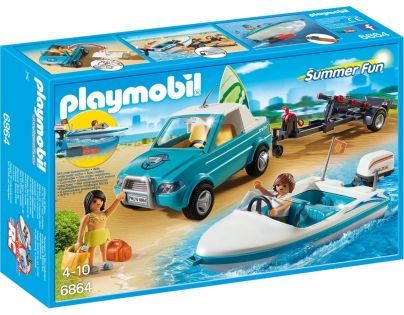 Playmobil 6864 Pickup surfaře s motorovým člunem