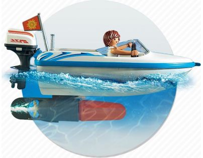 Playmobil 6864 Pickup surfaře s motorovým člunem