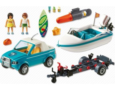 Playmobil 6864 Pickup surfaře s motorovým člunem