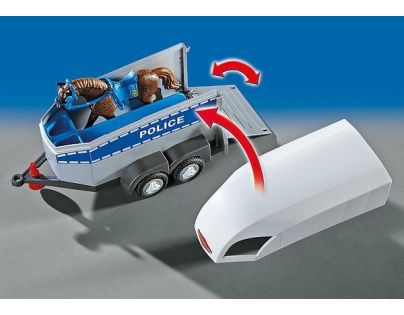 Playmobil 6922 Policajný príves pre kone