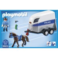 Playmobil 6922 Policajný príves pre kone 6