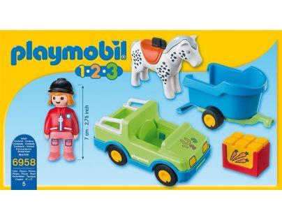 Playmobil 6958 Auto s prívesom pre kone