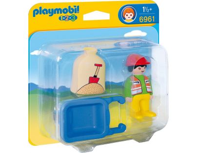 Playmobil 6961 Stavebný robotník s fúrikom