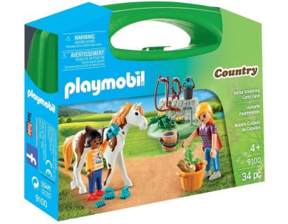 Playmobil 9100 Prenosný box Starostlivosť o kone