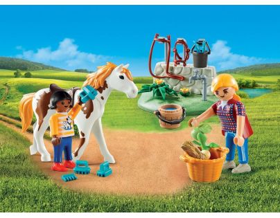 Playmobil 9100 Prenosný box Starostlivosť o kone