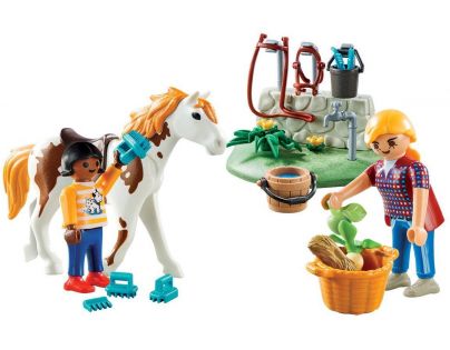 Playmobil 9100 Prenosný box Starostlivosť o kone