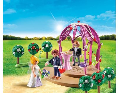 Playmobil 9229 Svatební pavilón s nevěstou a ženichem