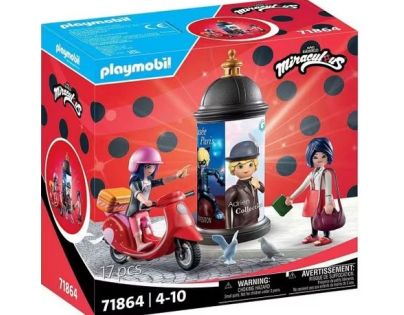 Playmobil Čarovná Lienka a Čierny kocúr: Marinettin skúter