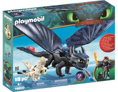 PLAYMOBIL® 70037 Štikút a Bezzubý s malým dráčikom a deťmi