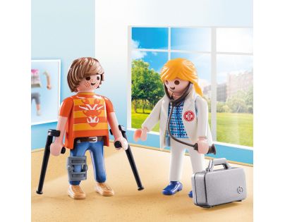 PLAYMOBIL® 70079 Lekárka a pacient