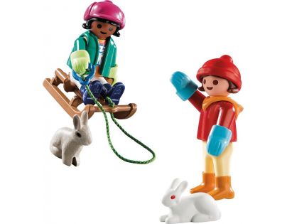 PLAYMOBIL® 70250 Deti so sánkami