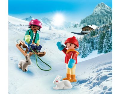PLAYMOBIL® 70250 Deti so sánkami