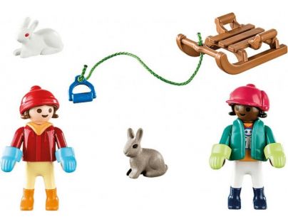 PLAYMOBIL® 70250 Deti so sánkami