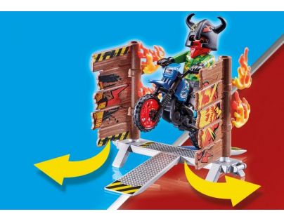 PLAYMOBIL® 70553 Kaskadérska show Motorka s ohnivou stenou