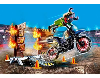 PLAYMOBIL® 70553 Kaskadérska show Motorka s ohnivou stenou