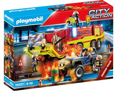 PLAYMOBIL® 70557 Hasiči v akcii s požiarnym vozidlom