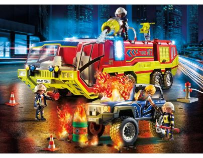 PLAYMOBIL® 70557 Hasiči v akcii s požiarnym vozidlom