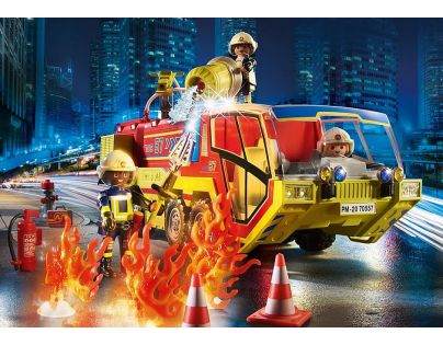 PLAYMOBIL® 70557 Hasiči v akcii s požiarnym vozidlom