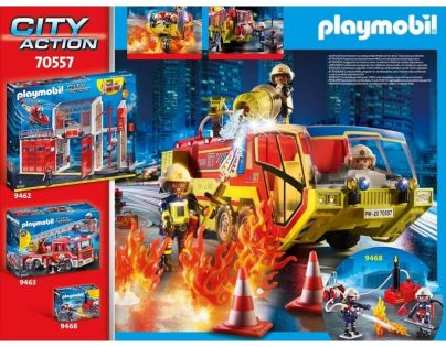 PLAYMOBIL® 70557 Hasiči v akcii s požiarnym vozidlom