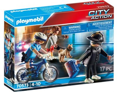 PLAYMOBIL® 70573 Policajný bicykel Prenasledovanie vreckového zlodeja