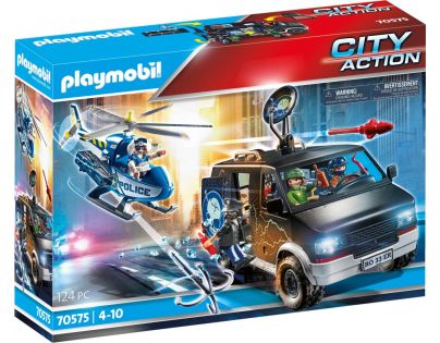 PLAYMOBIL® 70575 Policajná helikoptéra Prenasledovanie vozidla na úteku