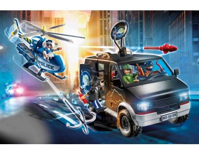 PLAYMOBIL® 70575 Policajná helikoptéra Prenasledovanie vozidla na úteku