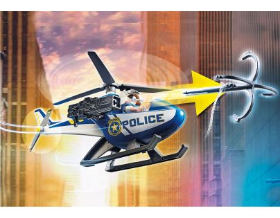 PLAYMOBIL® 70575 Policajná helikoptéra Prenasledovanie vozidla na úteku