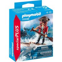 PLAYMOBIL® 70598 Pirát s plťou a žralokom kladivounom 3