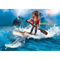 PLAYMOBIL® 70598 Pirát s plťou a žralokom kladivounom 2