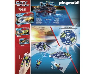 PLAYMOBIL® 70781 Policajný padák Prenasledovanie obojživelného vozidla