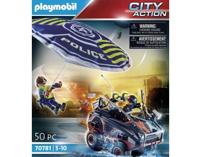 PLAYMOBIL® 70781 Policajný padák Prenasledovanie obojživelného vozidla