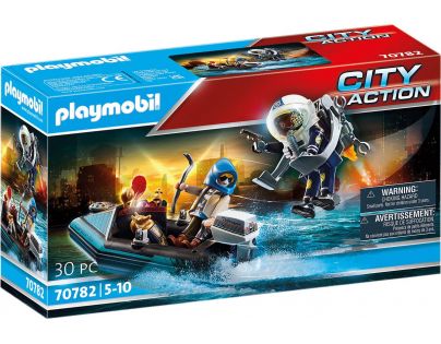 PLAYMOBIL® 70782 Policajný Jetpack Zatknutie zlodeja umenia