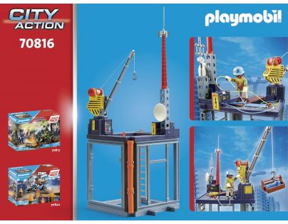 PLAYMOBIL® 70816 Starter Pack Stavba s lanovým navijakom
