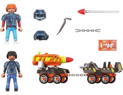 PLAYMOBIL® 70929 Dino Mine Vozík s raketami