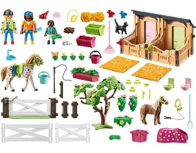 PLAYMOBIL® 70995 Výučba jazdy na koni s konskými stajňami