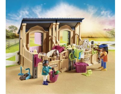 PLAYMOBIL® 70995 Výučba jazdy na koni s konskými stajňami