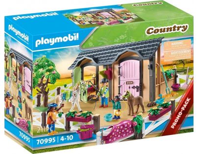 PLAYMOBIL® 70995 Výučba jazdy na koni s konskými stajňami