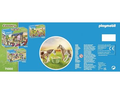 PLAYMOBIL® 71000 Dva Islandské pony s žriebätkami