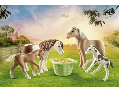 PLAYMOBIL® 71000 Dva Islandské pony s žriebätkami